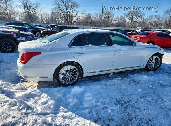 KMHG54JH4JU044679 2018 GENESIS G90 White Trasero derecho