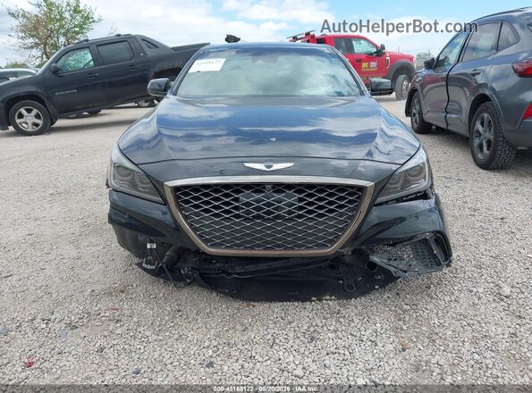 KMHGN4JBXJU226236 2018 GENESIS G80 Black ხელსაწყოთა პანელის ხედი