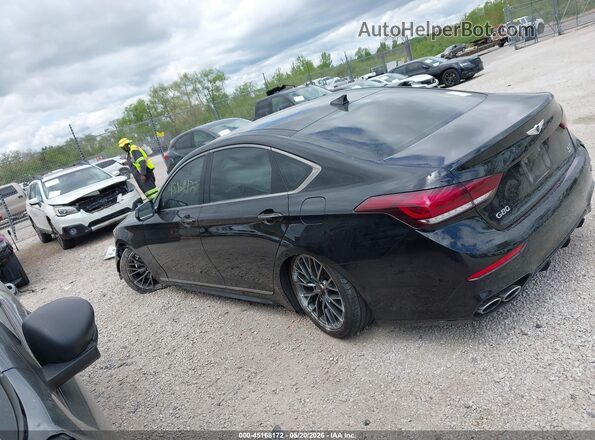 KMHGN4JBXJU226236 2018 GENESIS G80 Black სალონის 360-გრადუსიანი ხედი