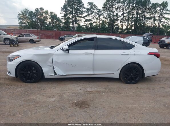 KMHGN4JE1JU238124 2018 GENESIS G80 Белый Вид спереди