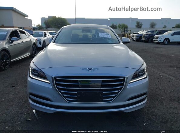 KMHGN4JE2HU180941 2017 GENESIS G80 Silver Vista del cuadro de instrumentos