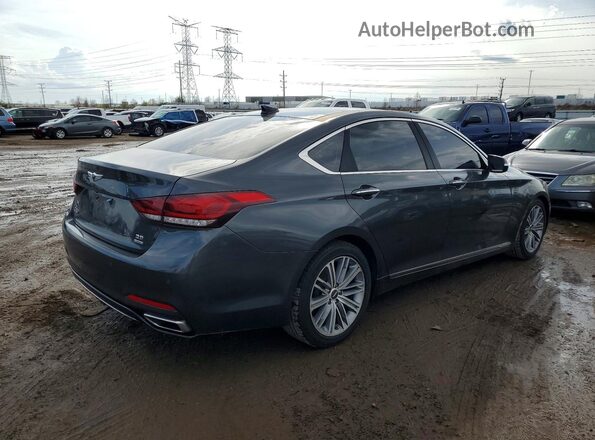 KMHGN4JE2JU237306 2018 GENESIS G80 Gray 