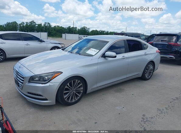 KMHGN4JE8GU143553 2016 HYUNDAI GENESIS Серебряный Передняя левая четверть