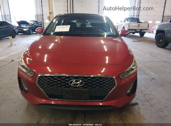 KMHH35LE5JU015307 2018 HYUNDAI ELANTRA GT Красный Вид задней части салона