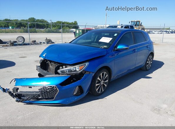 KMHH35LE5JU043253 2018 HYUNDAI ELANTRA GT Синий Передняя левая четверть