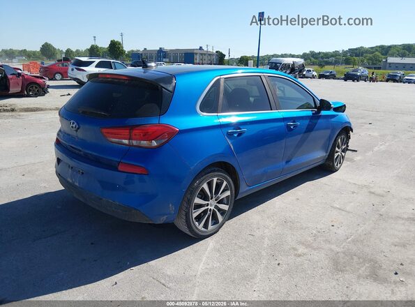 KMHH35LE5JU043253 2018 HYUNDAI ELANTRA GT Синий Задняя правая четверть