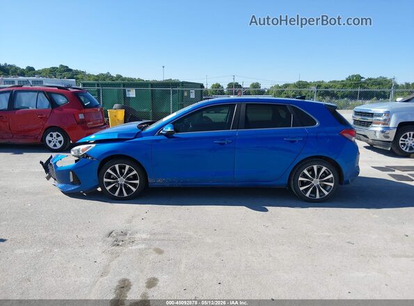 KMHH35LE5JU043253 2018 HYUNDAI ELANTRA GT Синий Панорамный вид салона 360°