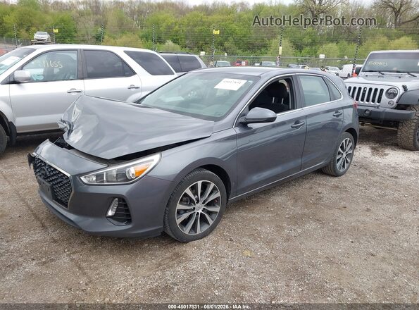 KMHH35LE6JU067089 2018 HYUNDAI ELANTRA GT Gray წინა მარცხენა ხედი სამი მეოთხედიდან