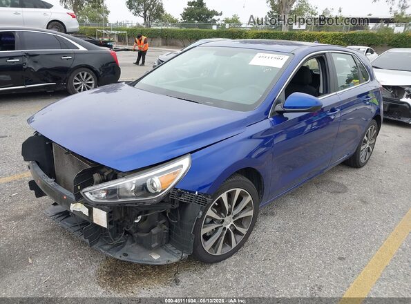 KMHH35LE9LU141947 2020 HYUNDAI ELANTRA GT Blue წინა მარცხენა ხედი სამი მეოთხედიდან