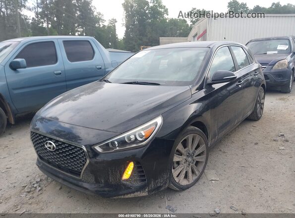 KMHH55LC3JU035547 2018 HYUNDAI ELANTRA GT Черный Передняя левая четверть