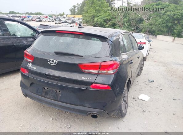 KMHH55LC3JU035547 2018 HYUNDAI ELANTRA GT Черный Задняя правая четверть