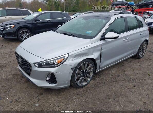 KMHH55LC6JU071412 2018 HYUNDAI ELANTRA GT Silver წინა მარცხენა ხედი სამი მეოთხედიდან