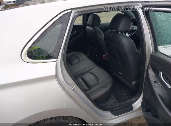 KMHH55LC6JU071412 2018 HYUNDAI ELANTRA GT Silver VIN კოდის სტიკერის ხედი