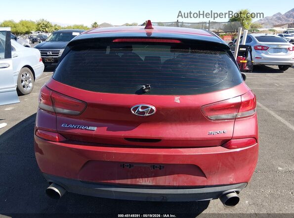 KMHH55LCXJU037263 2018 HYUNDAI ELANTRA GT Красный 