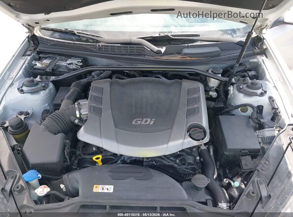 KMHHU6KJ6GU133392 2016 HYUNDAI GENESIS Серебряный Вид сзади