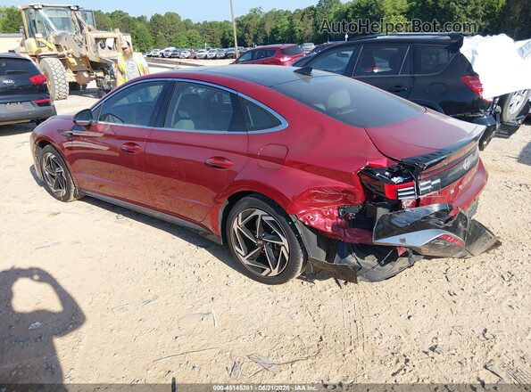 KMHL14JAXSA429096 2025 HYUNDAI SONATA Red Հետևի ձախ