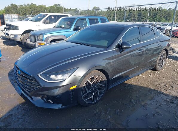 KMHL14JC0NA224697 2022 HYUNDAI SONATA Gray Передня ліва чверть