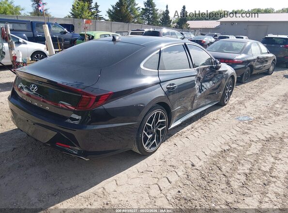 KMHL14JC3PA274559 2023 HYUNDAI SONATA Black Rear right