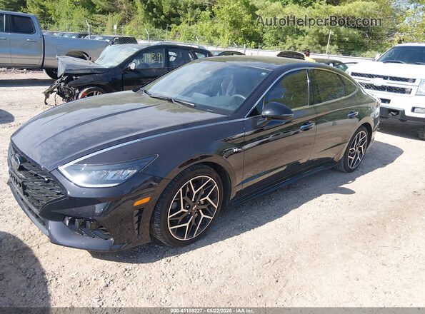 KMHL14JC3PA274559 2023 HYUNDAI SONATA Black Front left