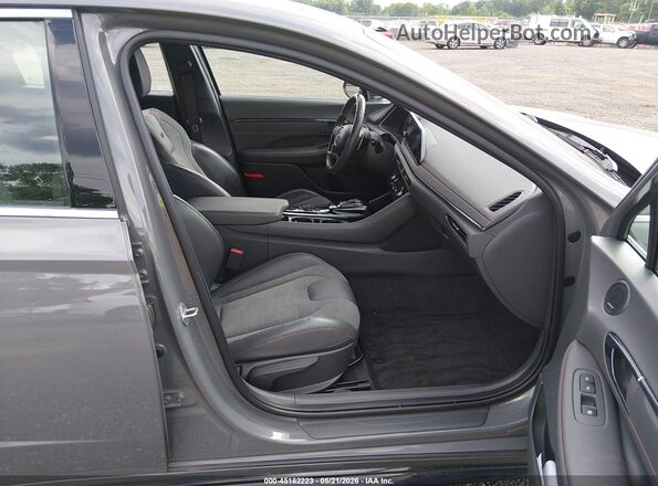 KMHL14JC4PA256703 2023 HYUNDAI SONATA Gray წინა სალონის ხედი