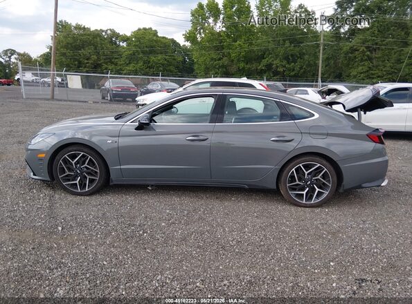 KMHL14JC4PA256703 2023 HYUNDAI SONATA Gray სალონის 360-გრადუსიანი ხედი