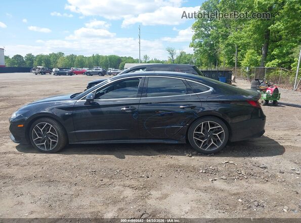 KMHL14JC4PA274909 2023 HYUNDAI SONATA Black Սալոնի 360 աստիճան տեսք