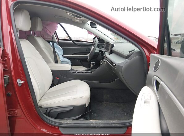 KMHL24JA8SA484191 2025 HYUNDAI SONATA Burgundy Սալոնի դիմացի տեսք
