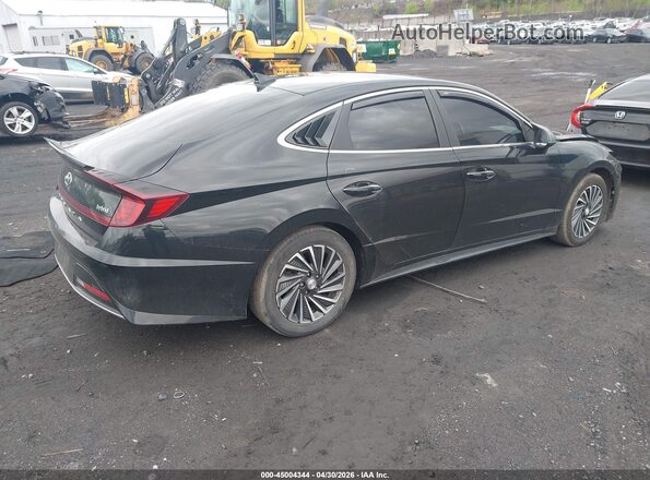 KMHL34JJ0NA039056 2022 HYUNDAI SONATA HYBRID Black Задня права чверть