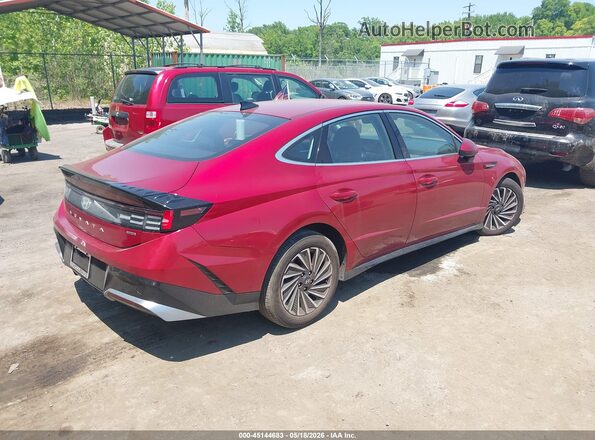 KMHL34JJ0SA104418 2025 HYUNDAI SONATA HYBRID Красный Задняя правая четверть