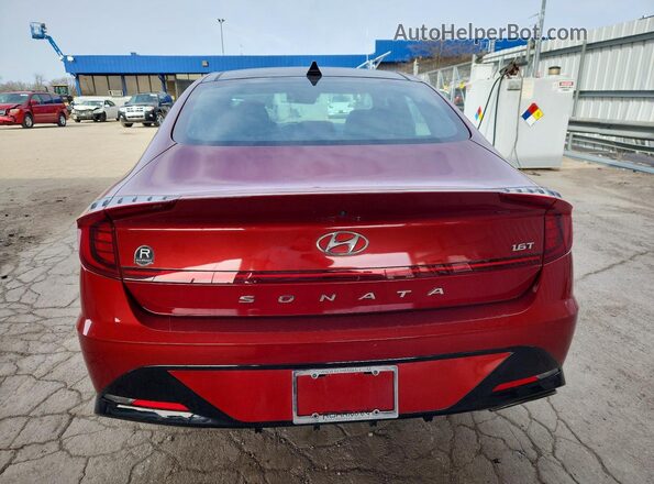 KMHL44J21PA291035 2023 HYUNDAI SONATA Red Հետևի տեսք