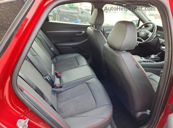 KMHL44J21PA291035 2023 HYUNDAI SONATA Red Հետևի նստատեղերի տեսք