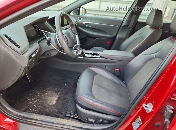 KMHL44J21PA291035 2023 HYUNDAI SONATA Red Սալոնի դիմացի տեսք