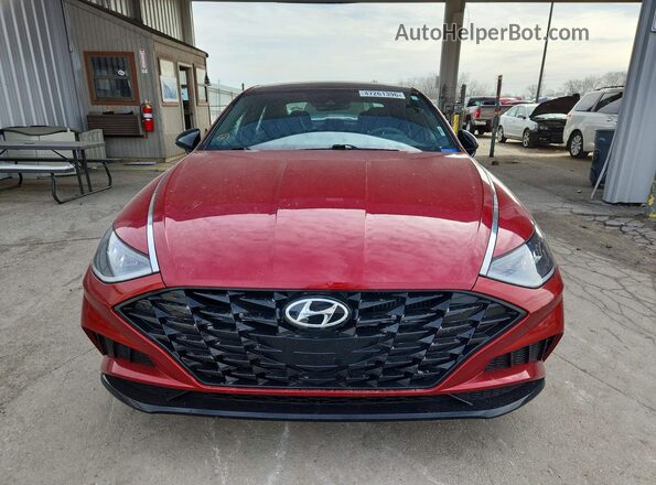 KMHL44J21PA291035 2023 HYUNDAI SONATA Red Դիմացի տեսք