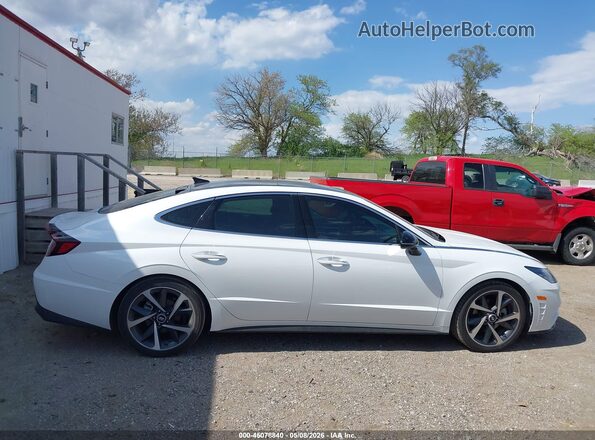 KMHL44J22NA235859 2022 HYUNDAI SONATA White Vista interior trasera