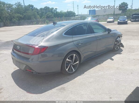 KMHL44J27PA276703 2023 HYUNDAI SONATA Gray Trasero derecho