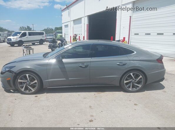 KMHL44J27PA276703 2023 HYUNDAI SONATA Gray Vista interior trasera
