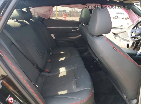KMHL44J2XPA261449 2023 HYUNDAI SONATA Black Вид задніх сидінь