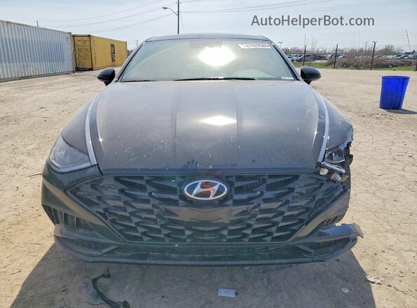 KMHL44J2XPA261449 2023 HYUNDAI SONATA Black Вид спереду