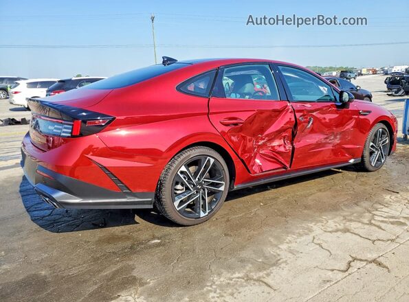 KMHL54JC3SA521074 2025 HYUNDAI SONATA Red Задня права чверть