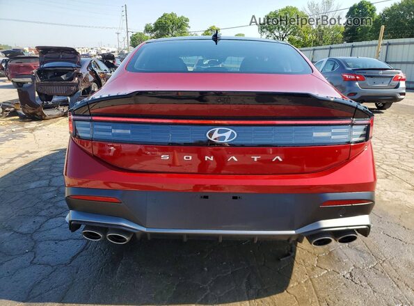 KMHL54JC3SA521074 2025 HYUNDAI SONATA Red Вид ззаду