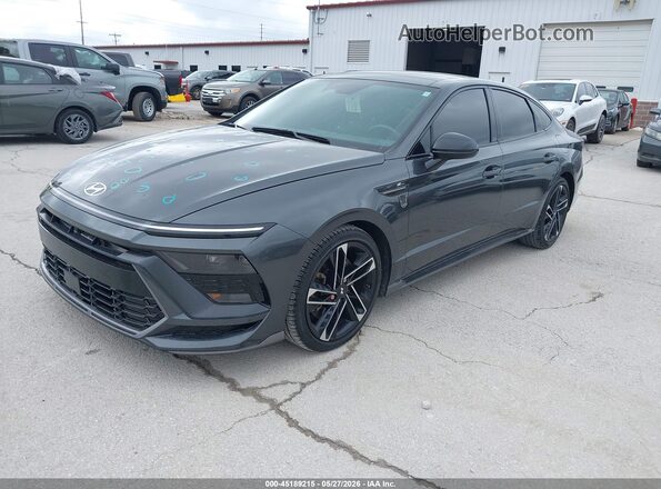 KMHL54JC6RA365106 2024 HYUNDAI SONATA Black წინა მარცხენა ხედი სამი მეოთხედიდან