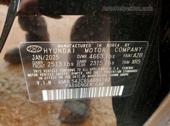 KMHL54JC6SA484182 2025 HYUNDAI SONATA Черный 