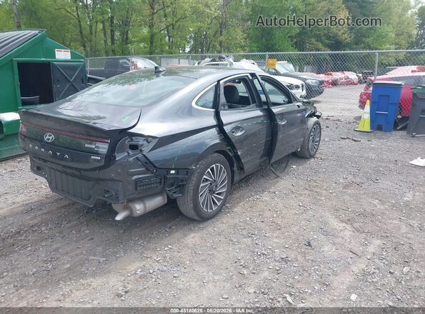 KMHL54JJ2RA100746 2024 HYUNDAI SONATA HYBRID Синий Задняя правая четверть