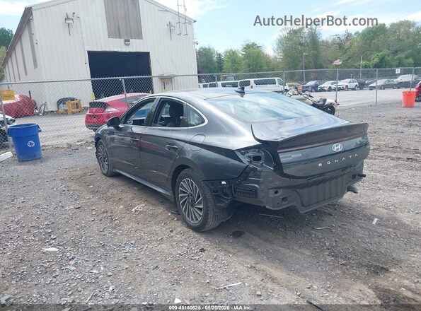 KMHL54JJ2RA100746 2024 HYUNDAI SONATA HYBRID Синий Задняя левая четверть