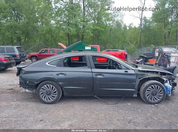 KMHL54JJ2RA100746 2024 HYUNDAI SONATA HYBRID Синий Вид задней части салона