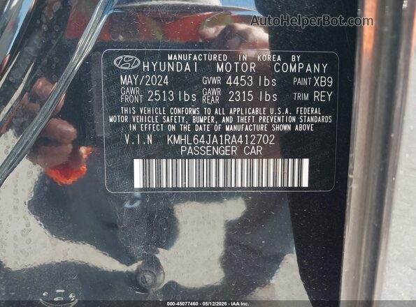 KMHL64JA1RA412702 2024 HYUNDAI SONATA Dark Blue Շարժիչի բաժամունքի տեսք