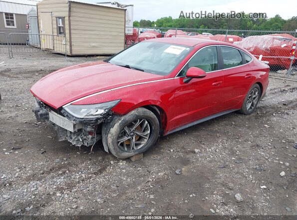 KMHL64JA2MA151914 2021 HYUNDAI SONATA Red Vista tres cuartos delantera izquierda