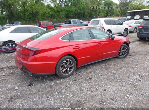 KMHL64JA2MA151914 2021 HYUNDAI SONATA Red Trasero derecho