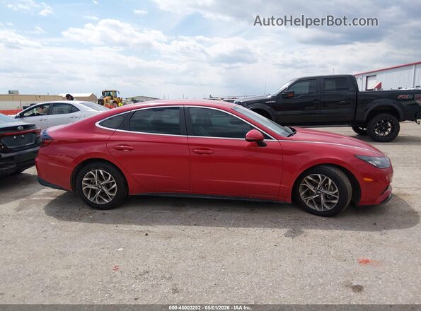 KMHL64JA2MA158524 2021 HYUNDAI SONATA Red 360 interior view