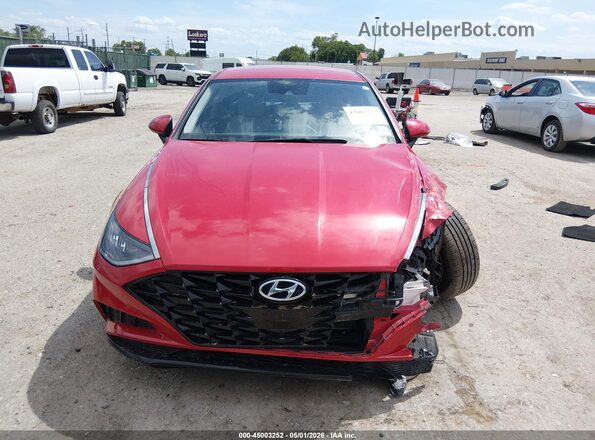 KMHL64JA2MA158524 2021 HYUNDAI SONATA Red Rear interior view